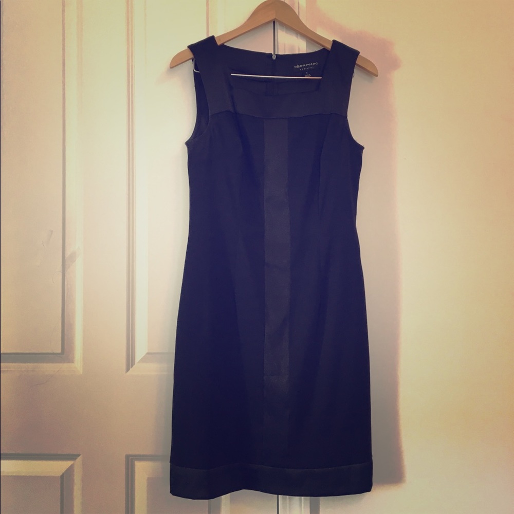 Connected Apparel Little Black A Line Dress
